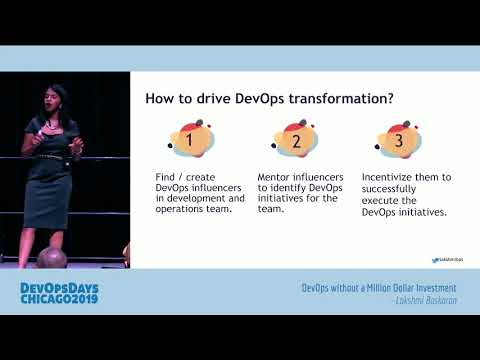 DevOpsDays Chicago 2019 - Lakshmi Baskaran - Devops without a Million Dollar Investment