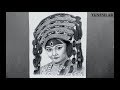 Drawing of Kumari - Newari Goddess | Yunesh Arts / Nepali Art and Nepali Artist