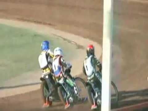 Speedway crash. Dackarna vs Vargarna, 28 July, 2009. - Heat 1