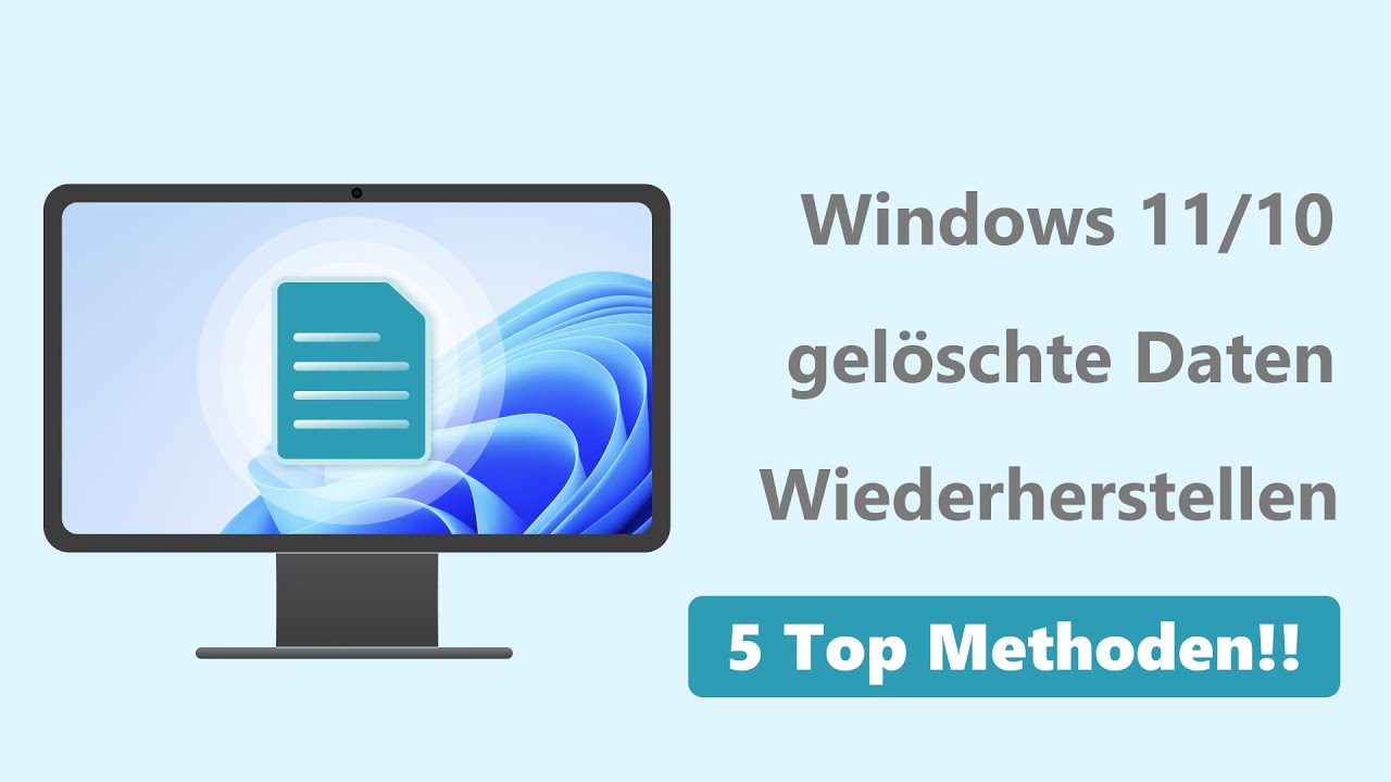 5 Methoden zum Wiederherstellen gelöschter Dateien in Windows