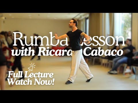📍 RUMBA TECHNIQUE MASTERCLASS | Learn from Ricardo Cabaco | Latin Ballroom Dance Tutorial 💃🕺