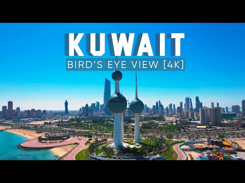 KUWAIT, Kuwait City's Skylines Drone View 4K-UHD [Day/Night]