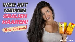 Ich töne meine GRAUEN Haare — OHNE CHEMIE!
