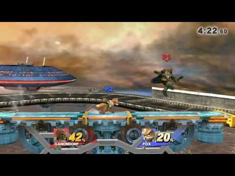 Smash 4 Ganondorf vs Fox - For Glory - Flying directly into my foot is a poor decision