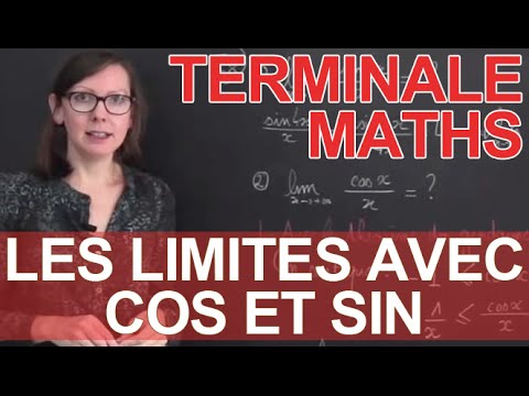 Limits with cos and sin - Trigonometry - Final year maths - Les Bons Profs