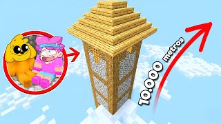 Construí la CASA SEGURA MÁS ALTA de Minecraft! 😱 LOS VECINOS #2