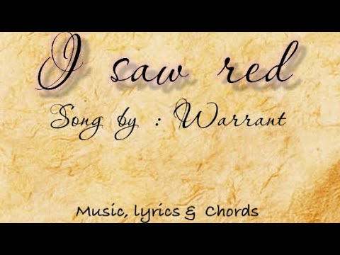 I Saw Red - Warrant