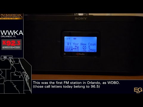 Local AM/FM Bandscan for Orlando (2019)