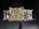 1.36 VVS2 Princess Cut Diamond Ring