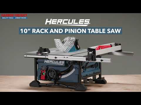 Hercules Compact Jobsite Table Saw Set Up | Harbor Freight