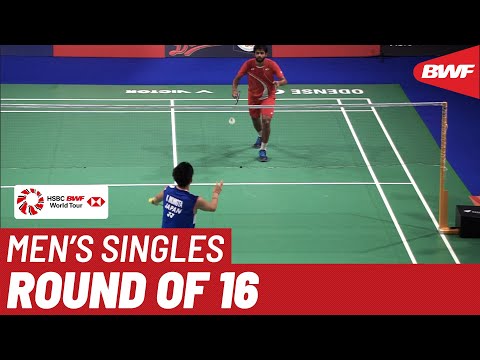 R16 | MS | Kento MOMOTA (JPN) [1] vs. SAI PRANEETH B. (IND) | BWF 2019