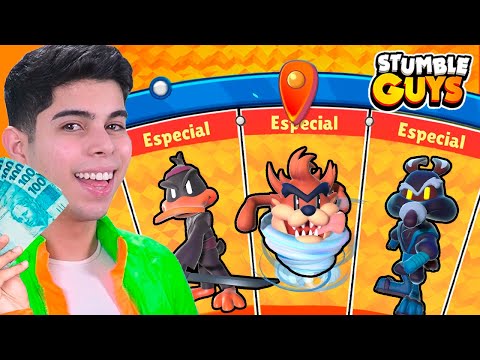 x1000 ROLETAS DOS LOONEY TUNES NO STUMBLE GUYS!