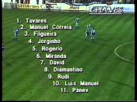 Chaves 0-0 Benfica - época 89/90 (formação e jo...