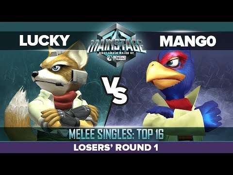Lucky vs Mang0 - Losers' Round 1: Melee Singles Top 16 - Mainstage | Fox vs Falco