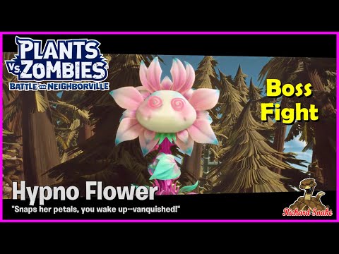 PvZ 3: Battle for Neighborville Garden Ops Hypno Flower Elite Boss Fight Gameplay - No Comment