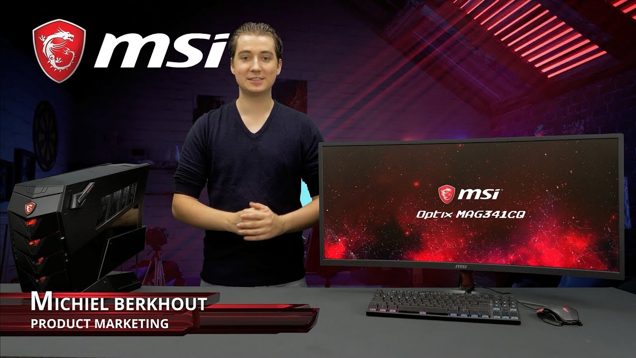 MSI Optix MAG341CQ Curved Gaming Monitor, 34" UWQHD VA Display, 100Hz Refresh Rate, 8ms Response Time, FreeSync Technology, 1800R Curvature, 5-Way OSD Navigation Joystick |  9S6-3MA01H-013