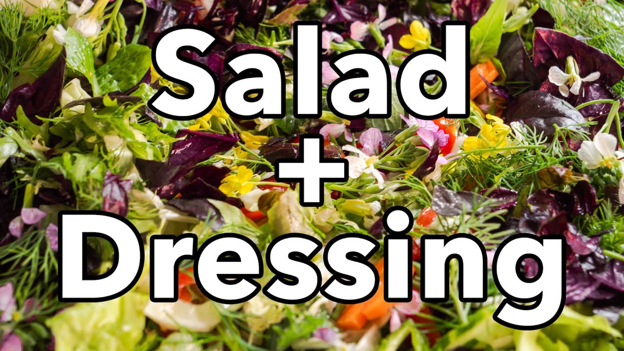 How to Make a Tasty Salad + Salad Dressing Every Time | Healthy Salad Recipe 🥒
