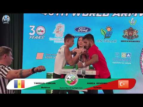 Turcan Tiberius vs Kendirci Hamza | Up to 65 kg | XLVI WORLD ARMWRESTLING CHAMPIONSHIP | 2025