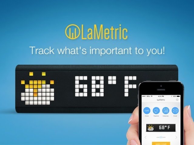 Video Teaser für LaMetric available for preorder on Kickstarter.