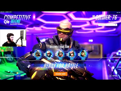 DAFRAN TOP 500 SOLDIER 76 GAMEPLAY! [ OVERWATCH 2 SEASON 2 RANKED ]