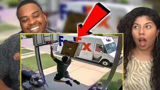 IDIOT Delivery Drivers Caught on CAMERA!