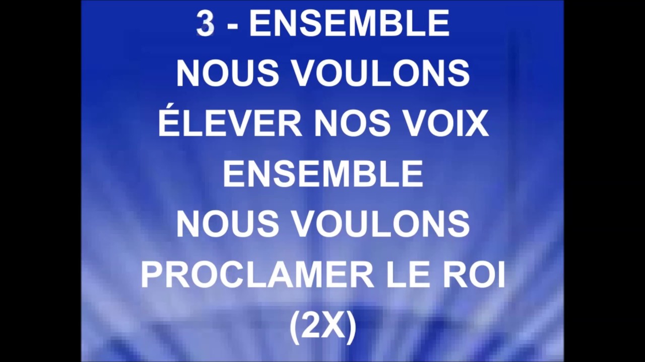 ENSEMBLE NOUS VOULONS - Charly Siounath - Jeunesse en Mission