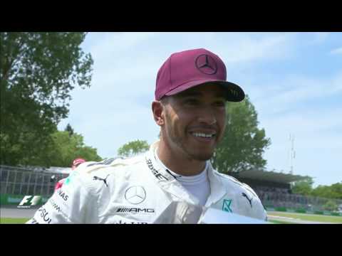 Emotional Hamilton Given Senna Helmet | 2017 Canadian Grand Prix