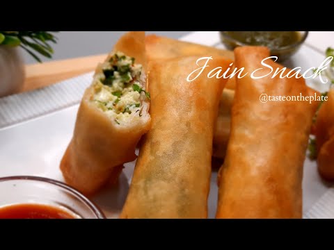 Jain snack recipe/jain rolls/jain recipe/no onion no garlic recipes/jain party snacks