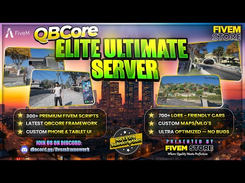 Best QBCore Server 2026 for Sale | FiveM Elite Ultimate Server 🔥 | 350+ Scripts & 700 Cars