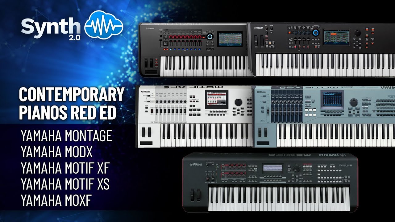 SCL194 - Contemporary Pianos Red Ed. V1 - Yamaha MODX / MODX+ ( 18 presets ) Video Preview