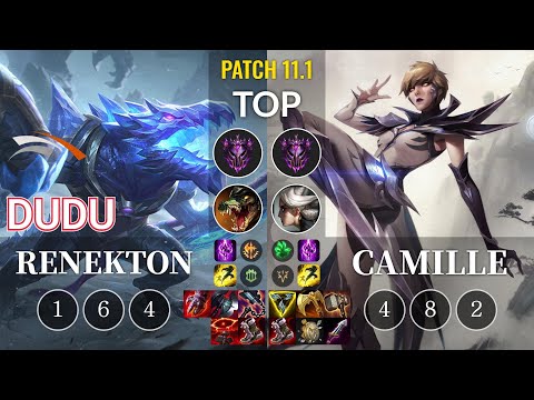 HLE DuDu Renekton vs Camille Top - KR Patch 11.1