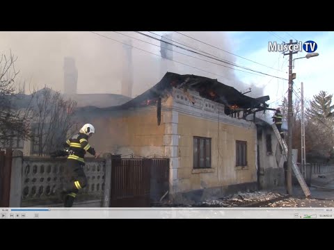 Jurnal MUSCEL TV 18.03.2022 Case în flăcări pe strada Șubești din Câmpulung