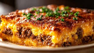 Just Pour the Egg over the Ground beef and the Result will be Amazing❗❗ 🔝 2 Simple Recipes!