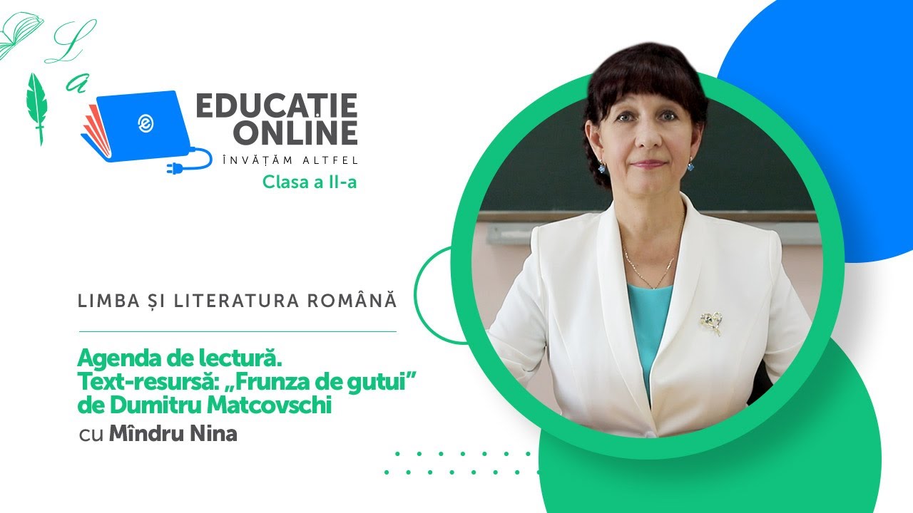Limba ?i literatura român?, Clasa a II-a, Agenda de lectur?. Text-resurs?: „Frunza de gutui”...