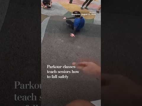 Parkour classes teach seniors how to fall safely