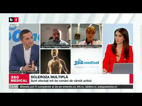 EMISIUNEA 360MEDICAL - B1TV - Scleroza multiplă, boala cu 1000 de fețe . 21.11.2021