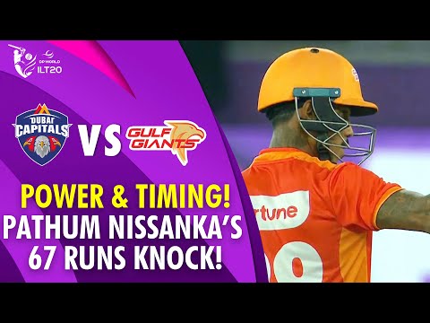 Pathum Nissanka's 67 Runs Knock | Dubai Capitals vs Gulf Giants | Match 5 | DP World ILT20 | M3Y1U