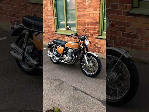 Honda CB 750 Four K2 1972 Candy Gold engine idle #hondamotorcycles #hondacb750 #vintage #oldies