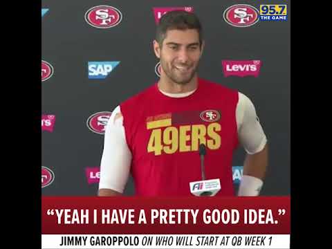Jimmy G says he as a "pretty good idea" on who will start Week 1