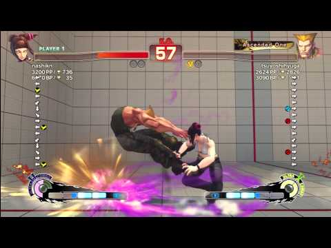 Nashikn (Juri) vs tsuyoshihyuga (Guile)