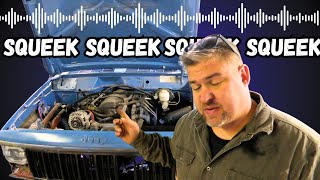 Why is my belt making noise? LS Jeep Comanche gets some new parts to fix the squeal.
