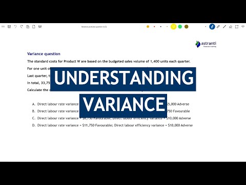 CIMA BA2 and P1 Theory - Understanding Variance