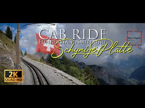 CAB RIDE   SCHYNIGEPLATTE ZAHNRADBAHN  [2K UWQHD 21:9]  !!  Entspannen, Entschleunigen !!