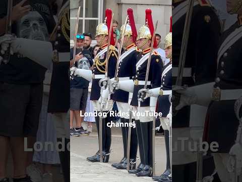 Witness the Stunning Spectacle: The 4 o'clock Punishment Parade at Horse Guard's Parade #Shorts