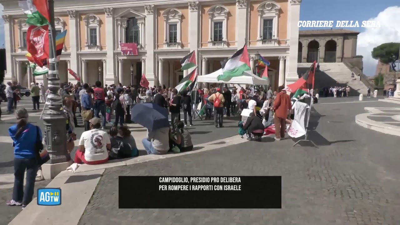 Campidoglio, presidio proPal