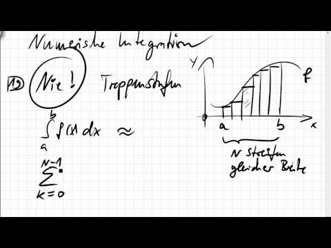 23.04 Numerische Integration, Trapezregel, Simpson-Regel