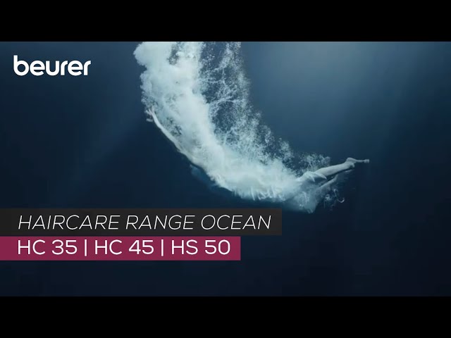 Sèche-cheveux Ionique Beurer HC 35 Ocean 2000W 3 Températures 3 Vitesses Compact Bleu video