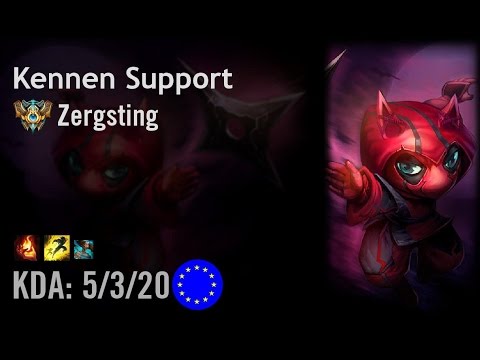 Kennen Support vs Braum - Zergsting - EUW Challenger Patch 6.10