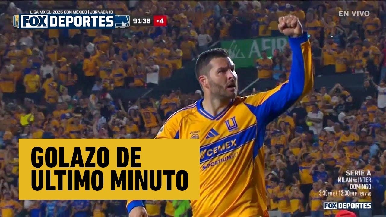 😤🐯💪 GOLAZO DE ÚLTIMO MINUTO André-Pierre Gignac | Tigres 1-0 Rayados | Clásico Regio | Liga MX