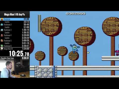 Mega Man 1-10 | Single-segment SPEEDRUN | 7:00:39